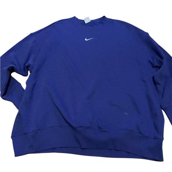 Nike swoosh Men's‎ Blue Sweatshirt